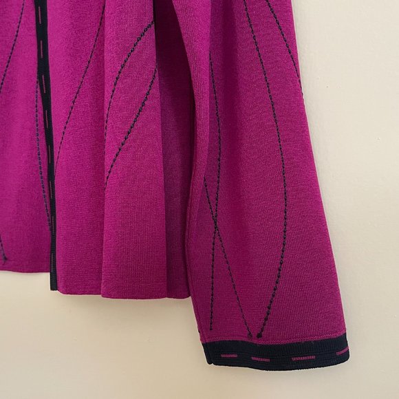 Ming Wang Open Front Cardigan Jacket Size Small Office Business Casual - Picture 4 of 6